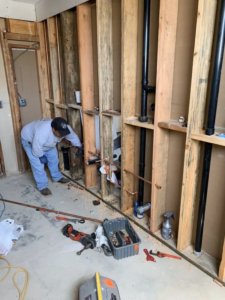 Commercial rough-in plumbing for Gas Line Repair in Parkway